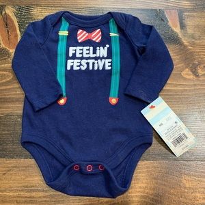 Cat and Jack Christmas Onesie - Size NB